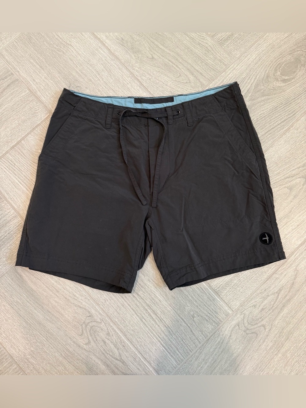 Men's Black Casual Drawstring Shorts